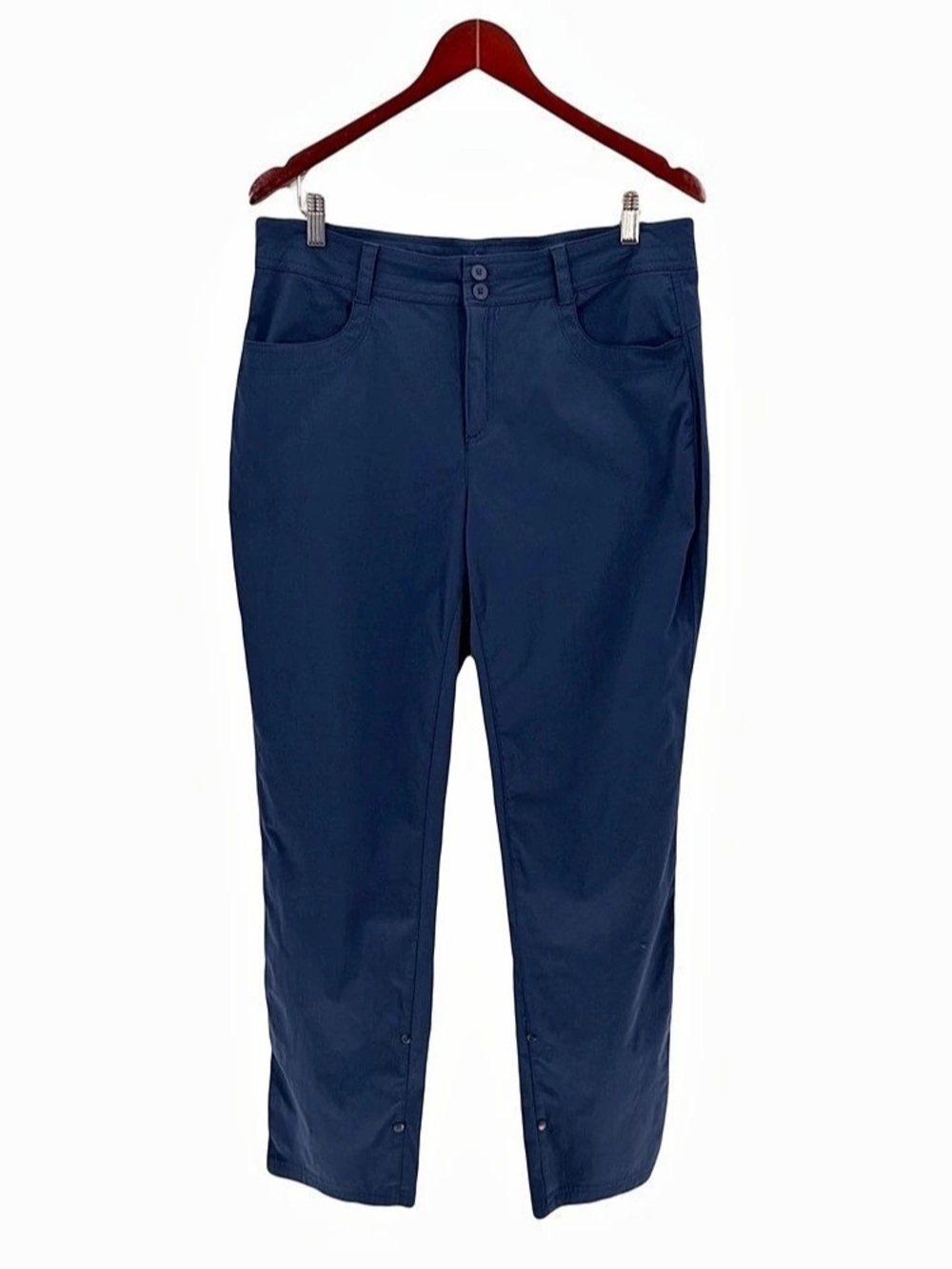 Eddie Bauer Women's Blue Adjustable Pants Size 10